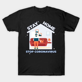 stay home for boys T-Shirt